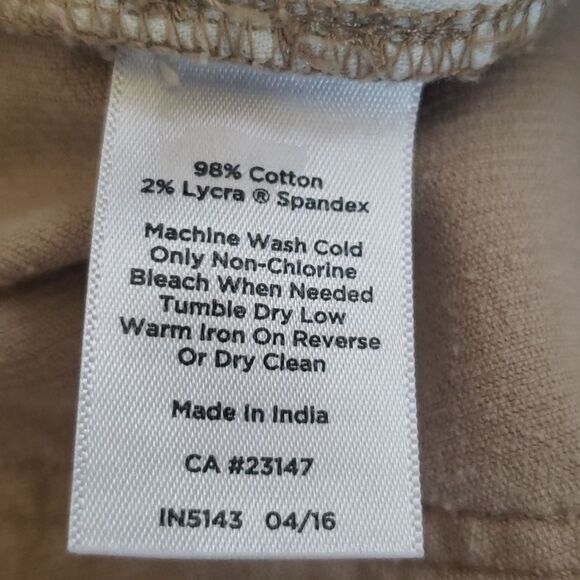 Talbots Flawless 5 Pocket Jeans Women's 12 Tan Corduroy Cotton Pants - Picture 6 of 8